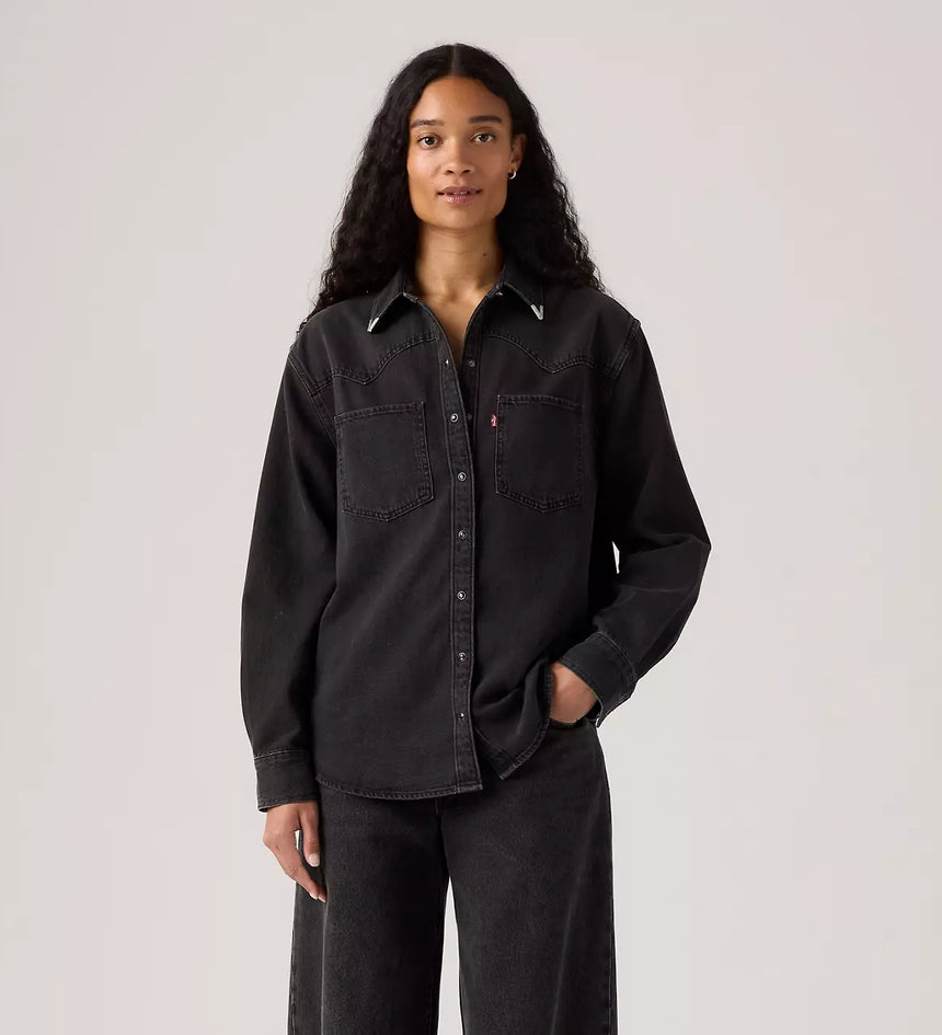 levi's® teodora 西部襯衫 | 女裝 - black | levi's hk A72440076XS- Black – Levi's 香港