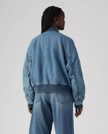 levi's® andy tech 外套|女裝 A72620009XS- Medium Indigo  – Levi's 香港