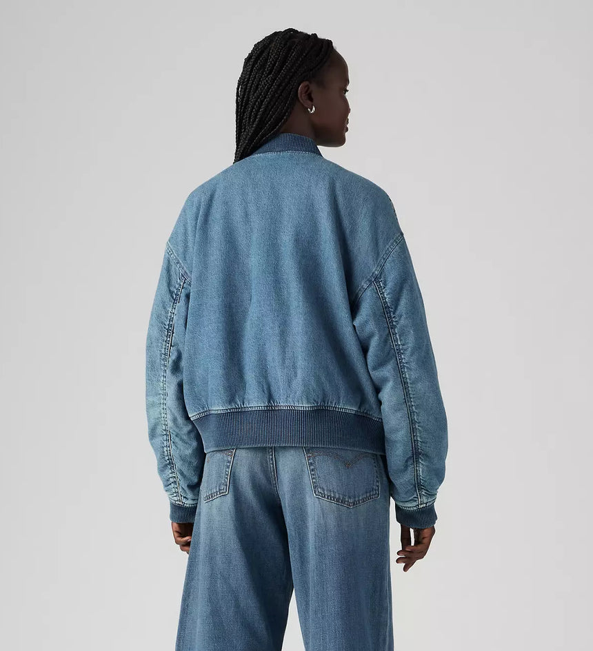 levi's® andy tech 外套|女裝 A72620009XS- Medium Indigo – Levi's 香港