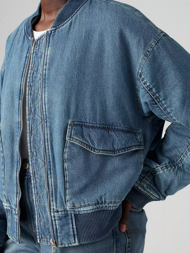 levi's® andy tech 外套|女裝 A72620009XS- Medium Indigo  – Levi's 香港