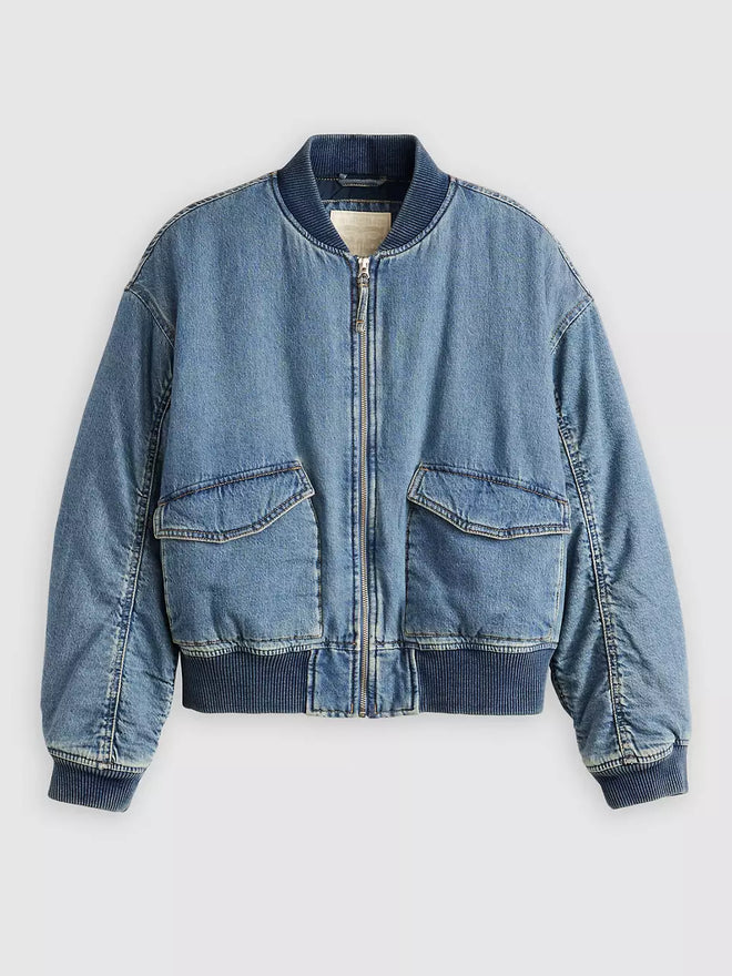 levi's® andy tech 外套|女裝 A72620009XS- Medium Indigo  – Levi's 香港