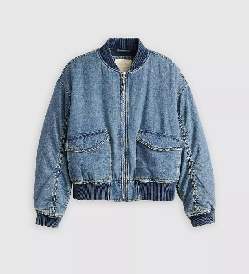 levi's® andy tech 外套|女裝 A72620009XS- Medium Indigo – Levi's 香港