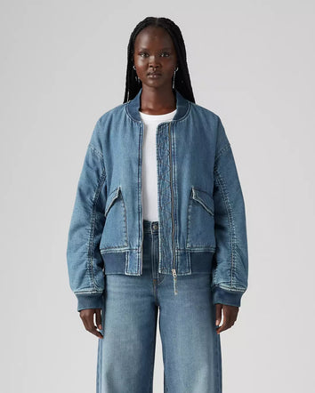 levi's® andy tech 外套|女裝 A72620009XS- Medium Indigo  – Levi's 香港