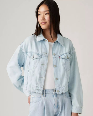 levi's® 輕量trucker牛仔外套 | 女裝 A74390006XXS- Medium Indigo  – Levi's 香港