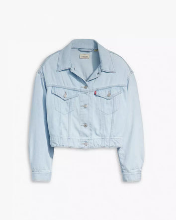 levi's® 輕量trucker牛仔外套 | 女裝 A74390006XXS- Medium Indigo  – Levi's 香港