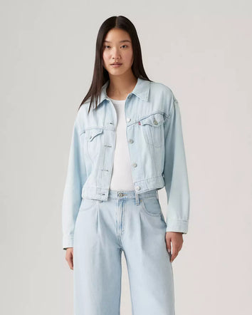 levi's® 輕量trucker牛仔外套 | 女裝 A74390006XXS- Medium Indigo  – Levi's 香港