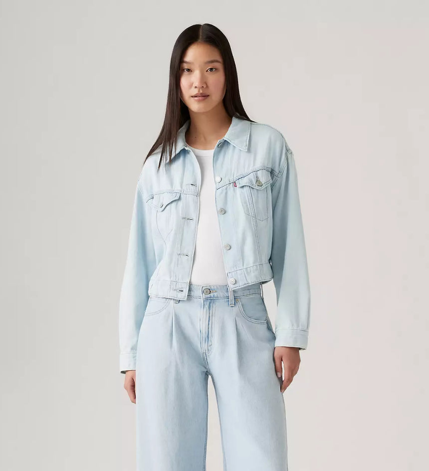 levi's® 輕量trucker牛仔外套 | 女裝 A74390006XXS- Medium Indigo – Levi's 香港