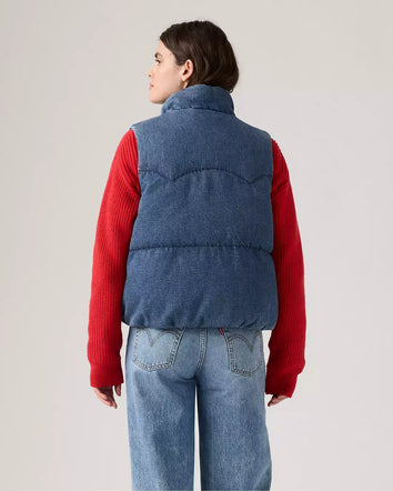 levi's® western bubble vest A85260005XS- Dark Wash  – Levi's Hong Kong