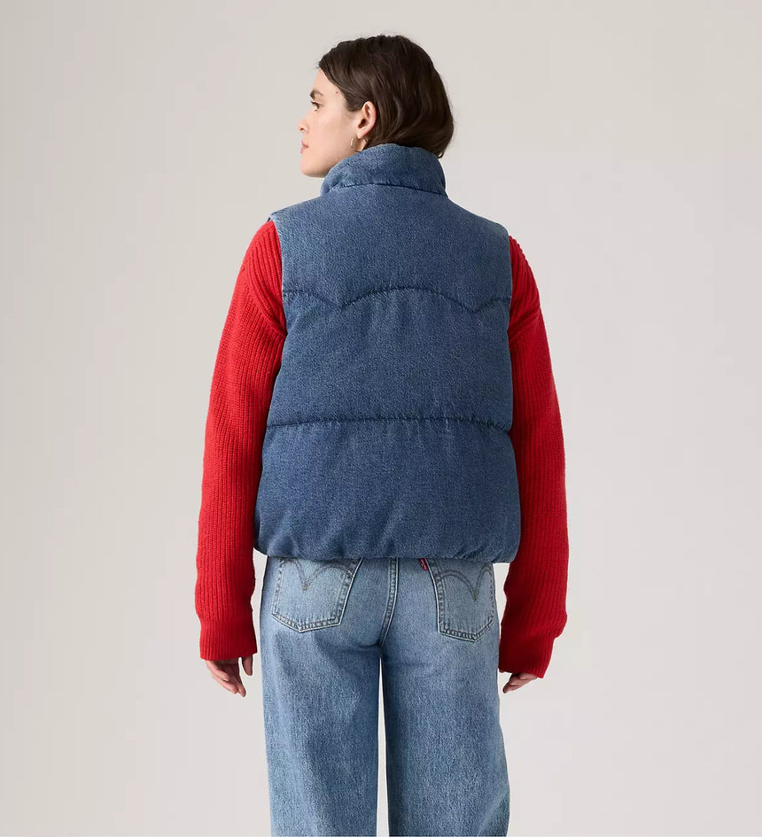 levi's® western bubble vest A85260005XS- Dark Wash – Levi's Hong Kong