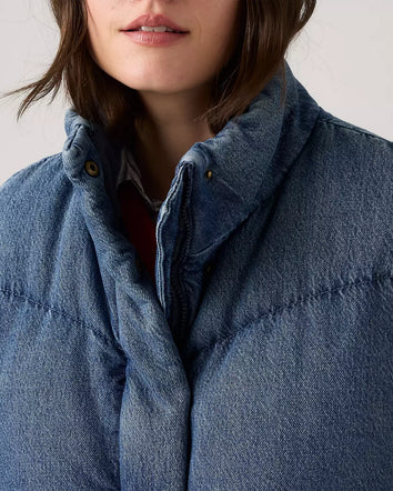 levi's® western bubble vest A85260005XS- Dark Wash  – Levi's Hong Kong