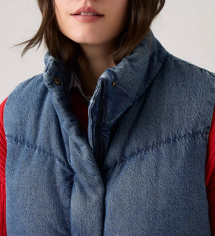 levi's® western bubble vest A85260005XS- Dark Wash – Levi's Hong Kong