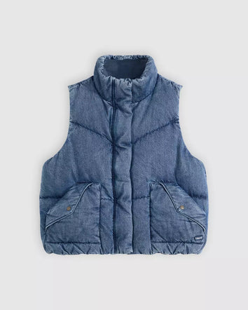 levi's® western bubble vest A85260005XS- Dark Wash  – Levi's Hong Kong