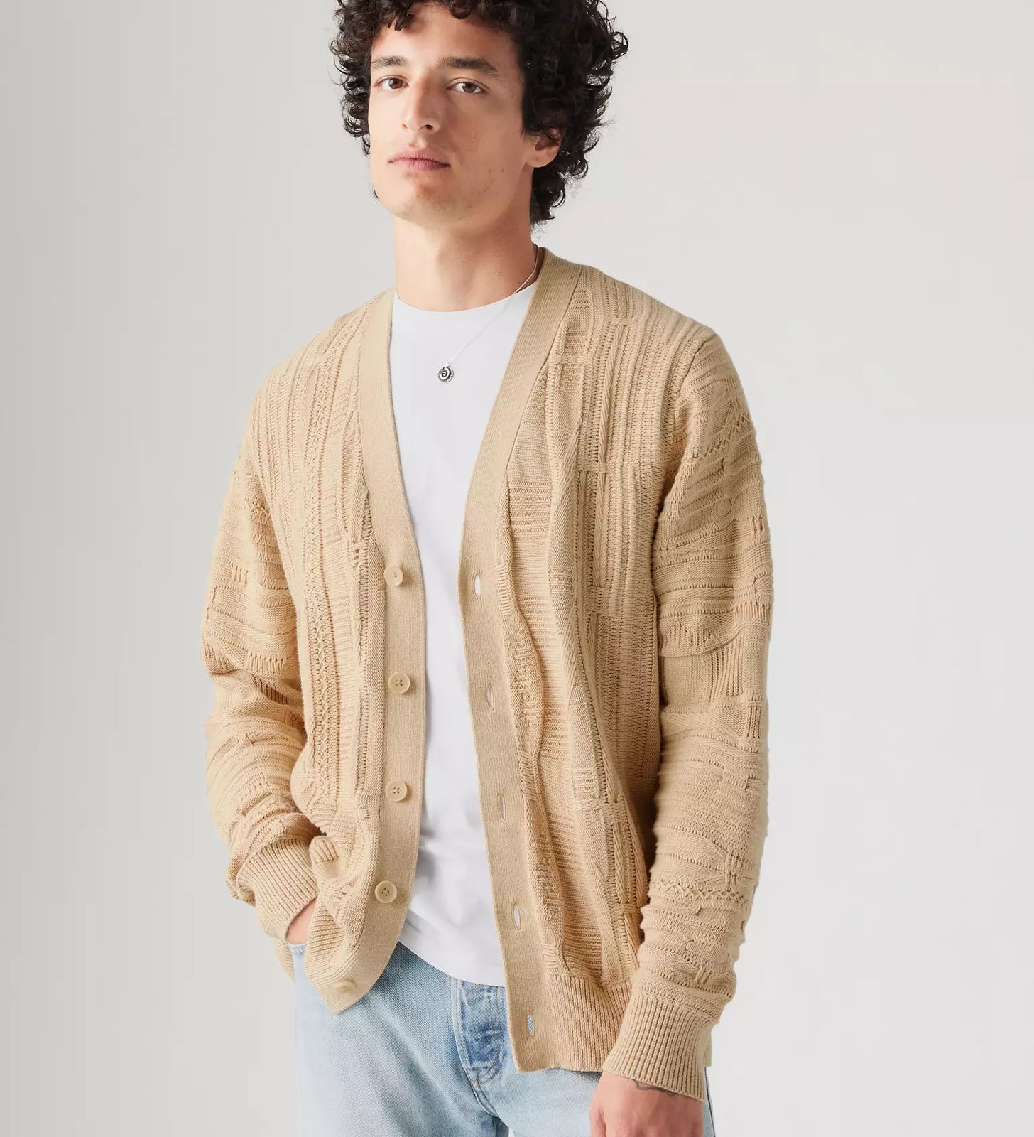 levi's® men's richmond cardigan A86210002XS- Safari – Levi's Hong Kong