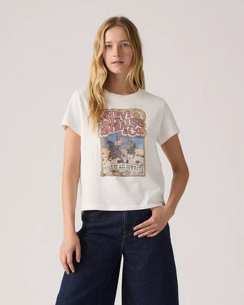 levi's® women's graphic boxy t-shirt A88040049XS- White  – Levi's Hong Kong