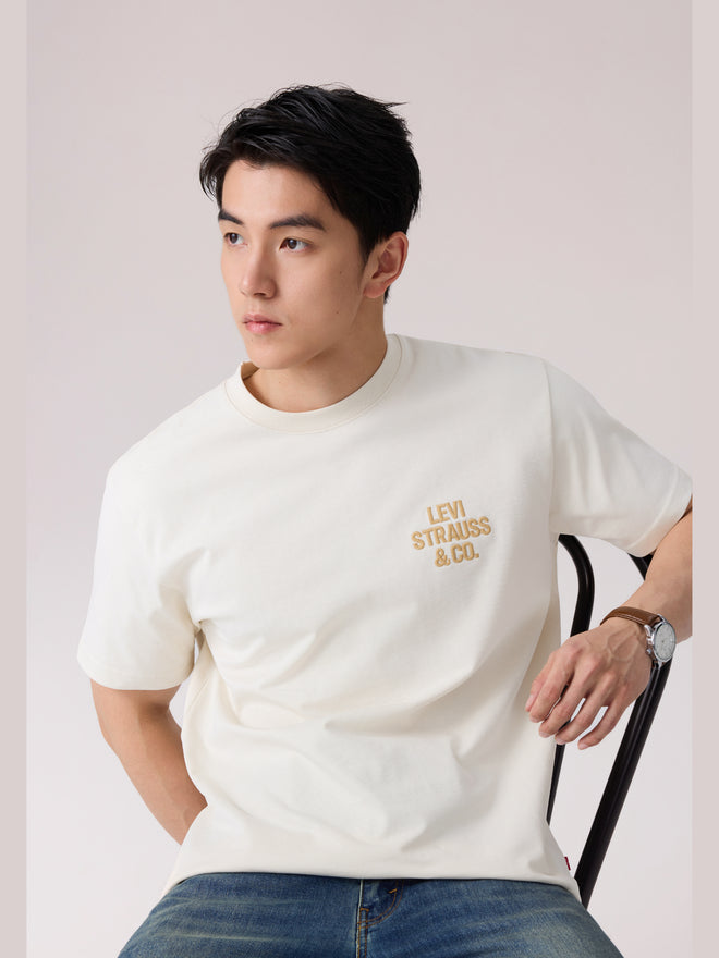  levi's® 胸口 logo 寬鬆 t恤 | 男裝 006Q00000M- White  – Levi's 香港