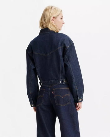 levi's® women's shrunken '90s trucker jacket A91550000XXS- Dark Indigo  – Levi's Hong Kong