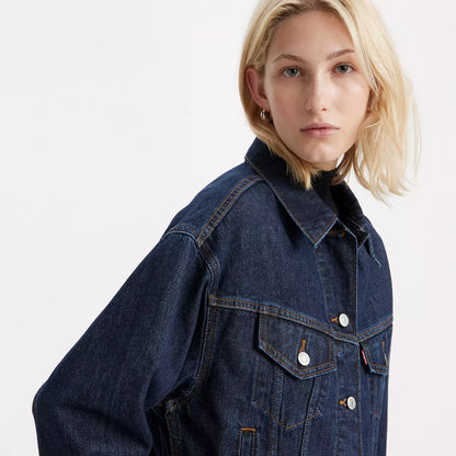 Levi's® '90s 年代工裝外套| 女裝 - Dark Indigo | Levi's HK