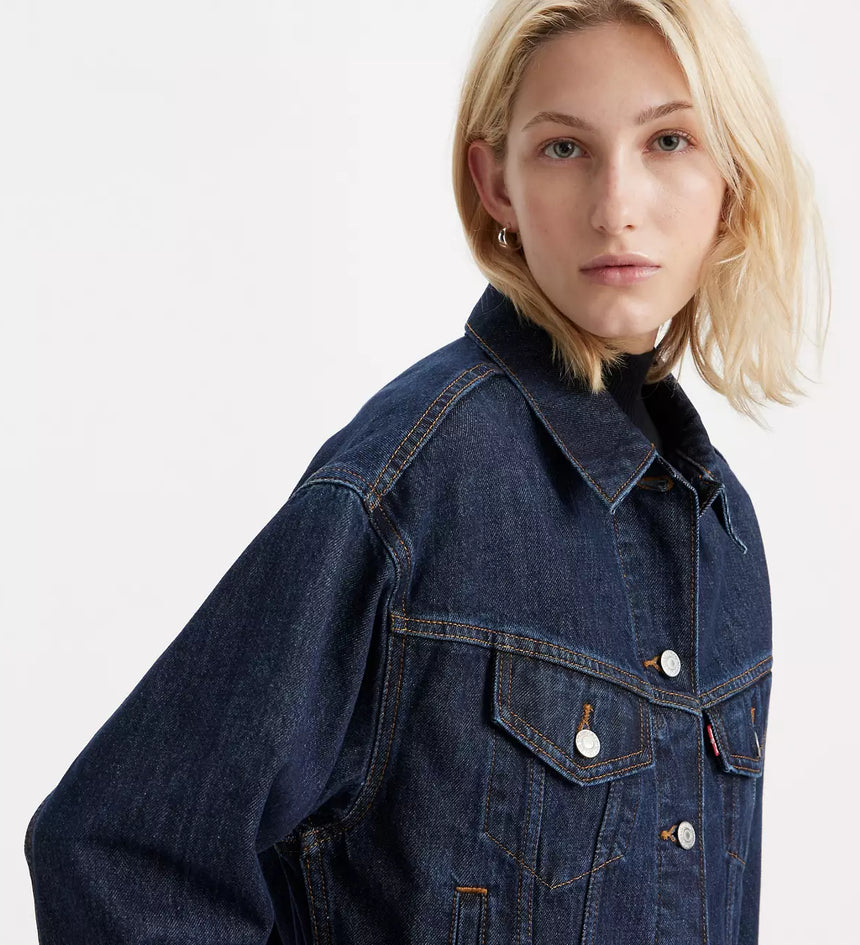 levi's® '90s 年代工裝外套| 女裝 - dark indigo | levi's hk A91550000XXS- Dark Indigo – Levi's 香港