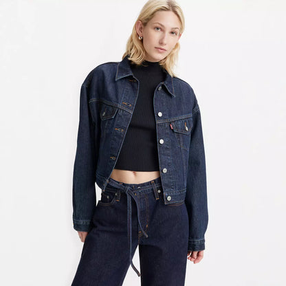 Levi's® '90s 年代工裝外套| 女裝 - Dark Indigo | Levi's HK