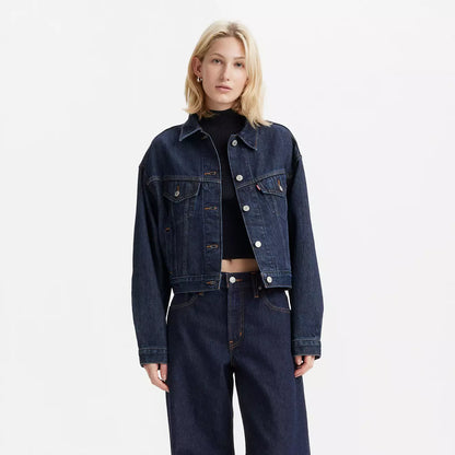 Levi's® '90s 年代工裝外套| 女裝 - Dark Indigo | Levi's HK