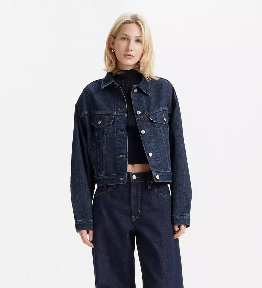 levi's® '90s 年代工裝外套| 女裝 - dark indigo | levi's hk A91550000XXS- Dark Indigo – Levi's 香港