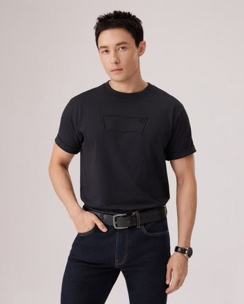 levi's® short sleeve embroidered batwing regular tee 006PY0002S- Black  – Levi's Hong Kong