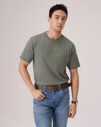 levi's® short sleeve embroidered batwing regular tee 006PY0004S- Green  – Levi's Hong Kong