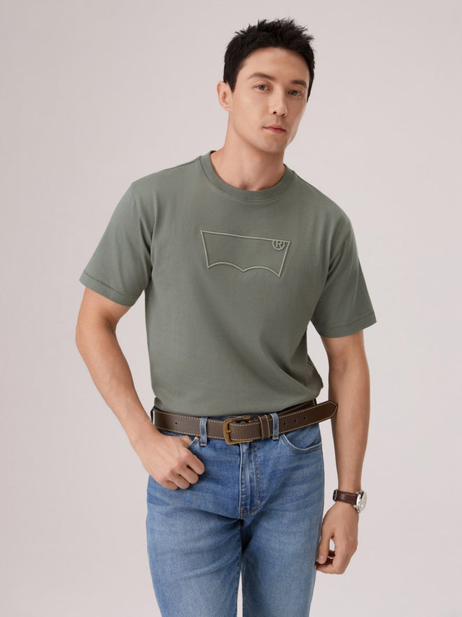  levi's® 短袖 batwing 刺繡 t恤 | 男裝 006PY0004S- Green  – Levi's 香港
