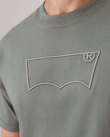 levi's® short sleeve embroidered batwing regular tee 006PY0004S- Green  – Levi's Hong Kong