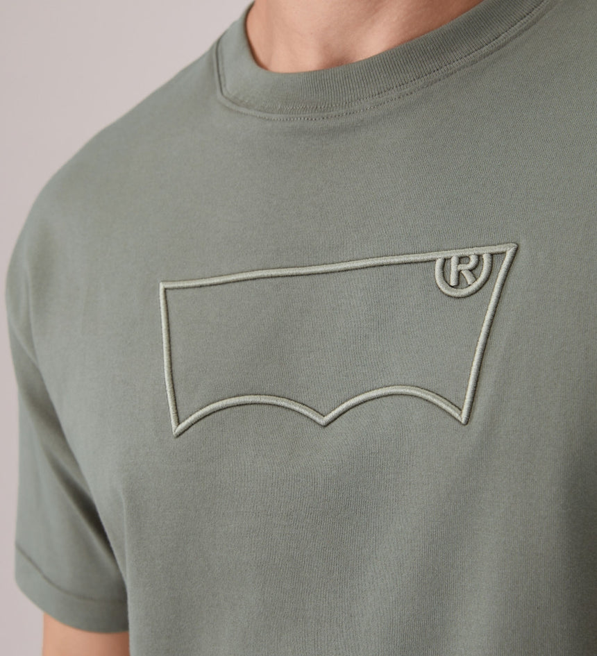 levi's® short sleeve embroidered batwing regular tee 006PY0004S- Green – Levi's Hong Kong