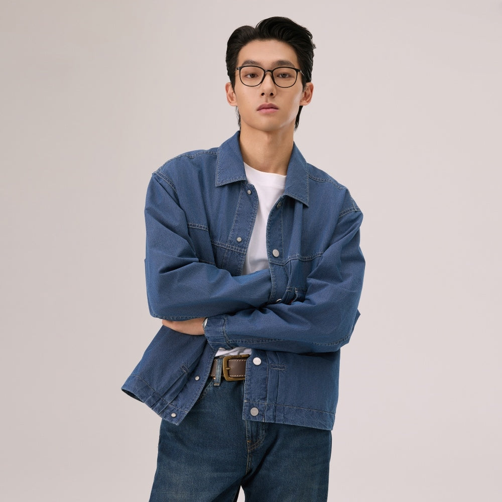levi's® cool tech hooded type ii trucker jacket 006PC0000L- Indigo – Levi's Hong Kong