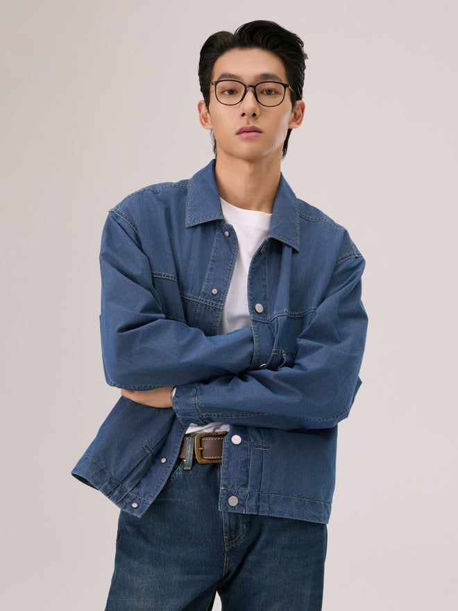  levi's® cool tech hooded type ii trucker 連帽牛仔外套 | 男裝 006PC0000L- Indigo  – Levi's 香港