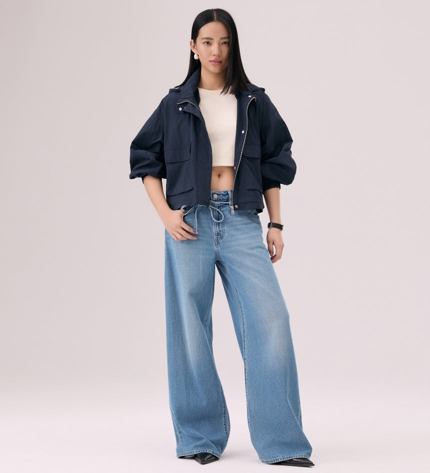  levi's® anti-uv 連帽外套 | 女裝 006OK0001XS- Dark Wash – Levi's 香港