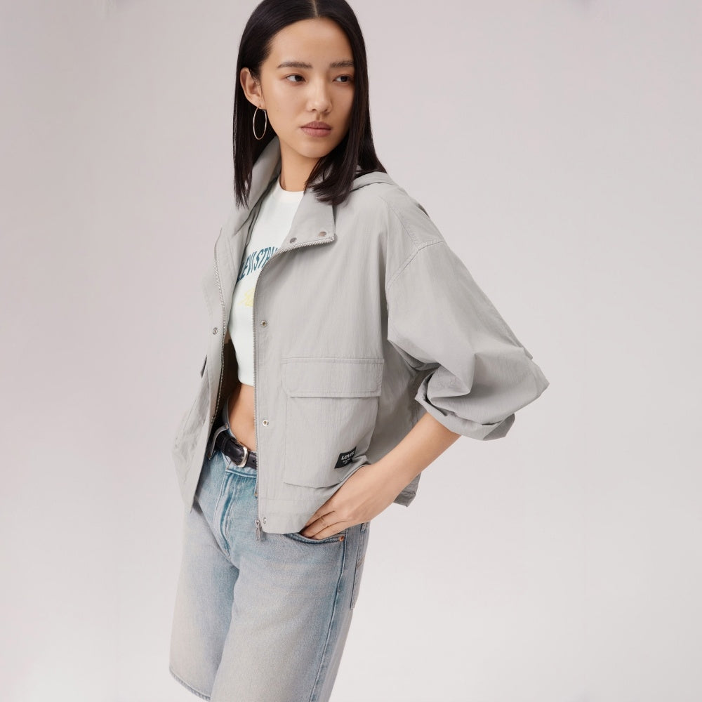  levi's® anti-uv 連帽外套 | 女裝 006OK0002M- Grey – Levi's 香港