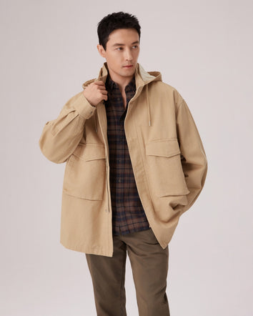  levi's® 連帽工裝外套 | 男裝   006NR0000S- Beige  – Levi's 香港