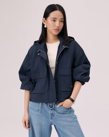  levi's® anti-uv 連帽外套 | 女裝 006OK0001XS- Dark Wash  – Levi's 香港