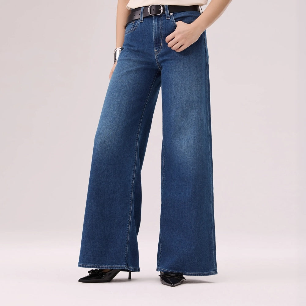  levi's® 728™ 高腰超寬腿牛仔褲 | 女裝 0039B00242430 Indigo – Levi's 香港