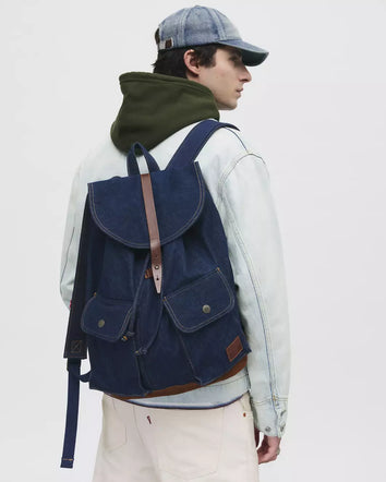 levi's® men's heritage rucksack 002GW0000OS- Dark Indigo  – Levi's Hong Kong