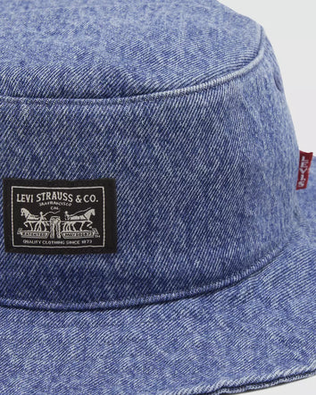 levi's® men's bay drawstring bucket hat 005CP0002S- Medium Indigo  – Levi's Hong Kong