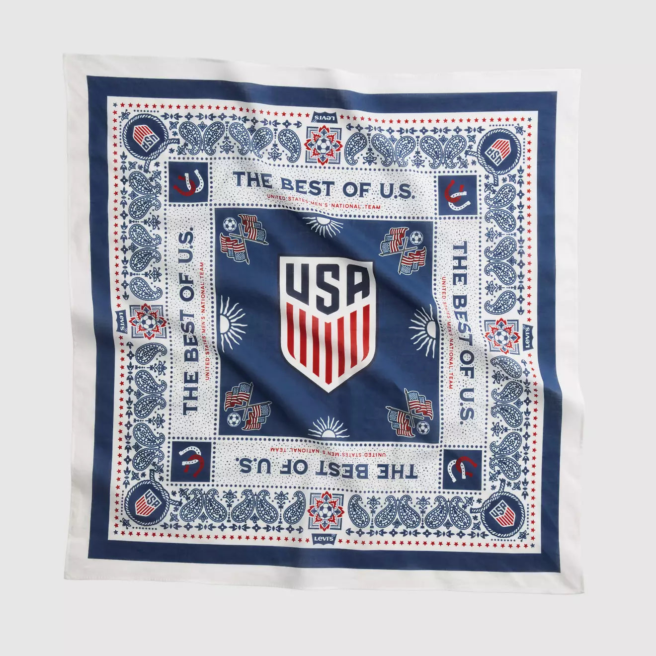 Levi's ® U.S. Soccer 藍白配色頭巾
