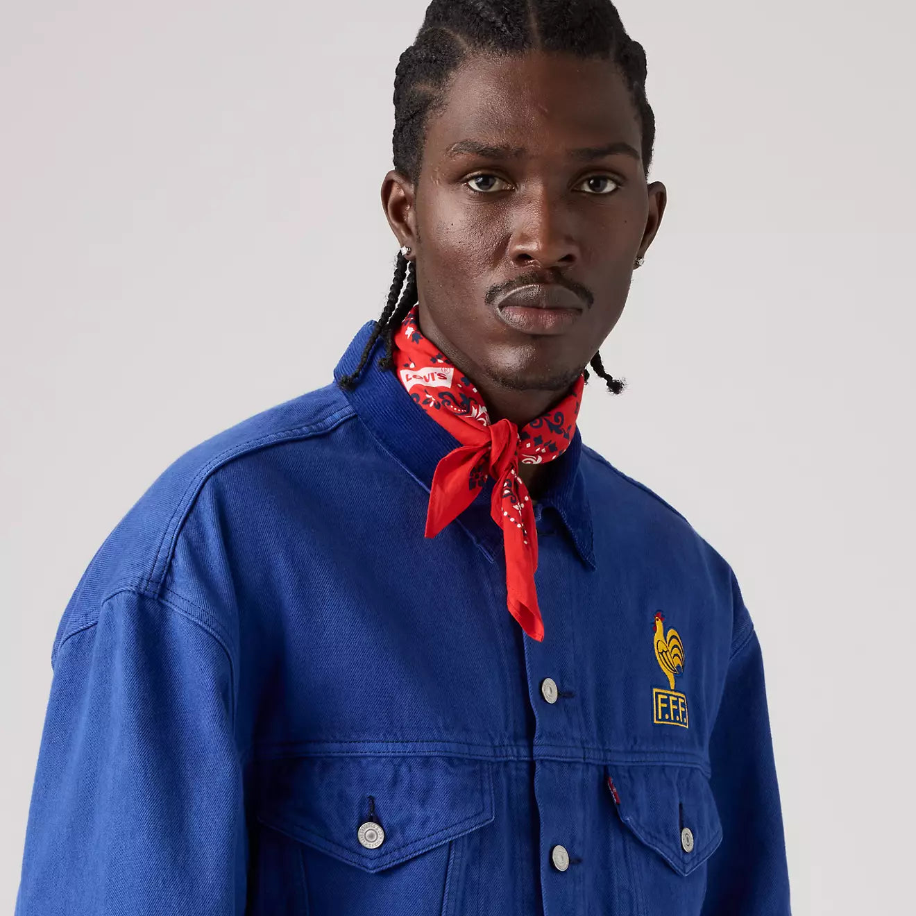 levi’s® france football bandana 頭巾   0072A0002OS- Blue – Levi's 香港