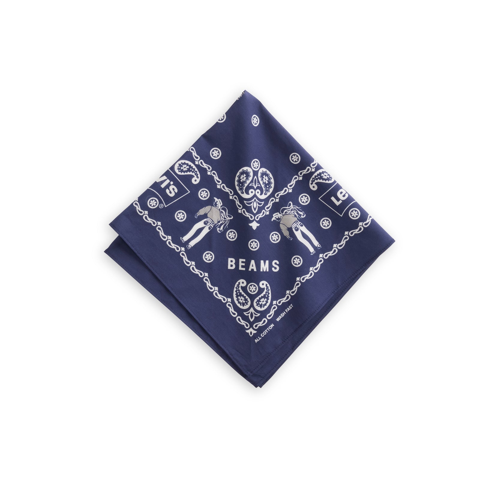 levi's® x beams x loopwheeler men's bandana 007SV0001OS- Blue – Levi's Hong Kong