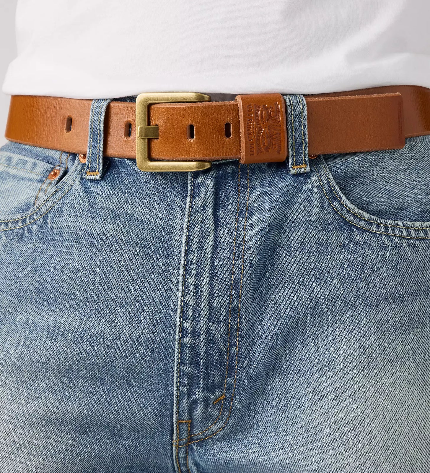 levi's® 男士 arlo 寬單齒扣皮帶 007YT000190- Multicolor – Levi's 香港