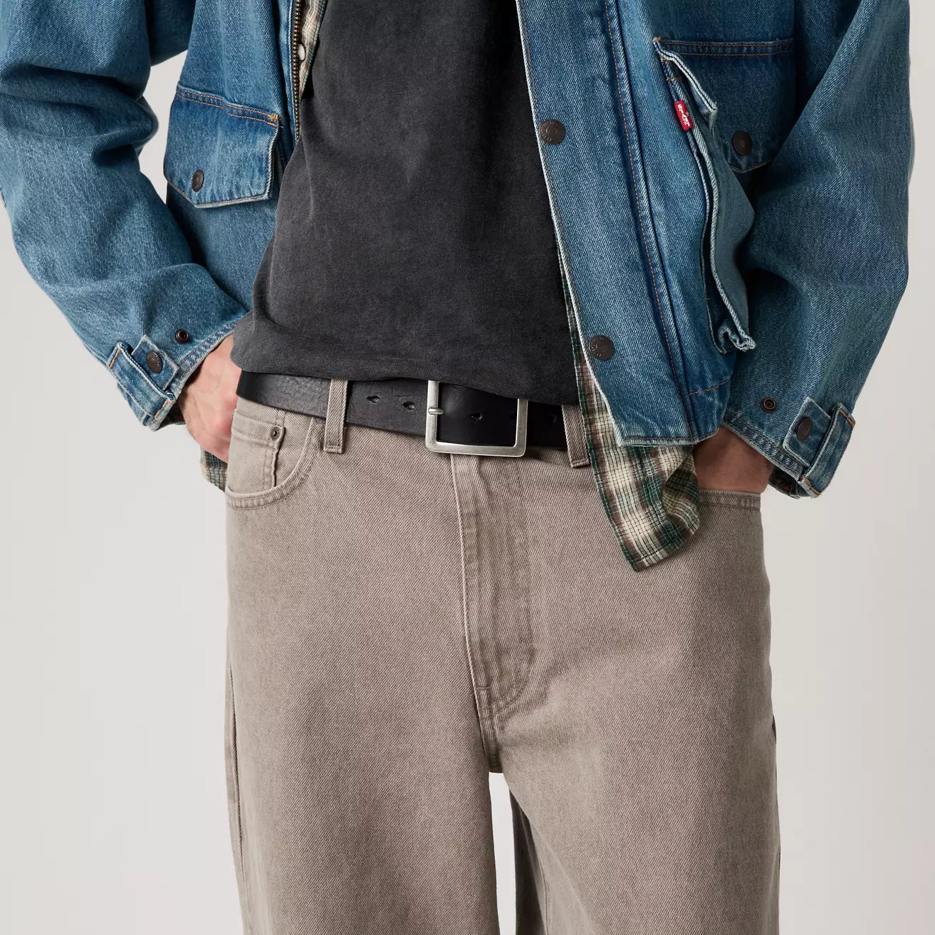 Levi's® Mason Center Bar 中央扣皮帶 | 男裝  