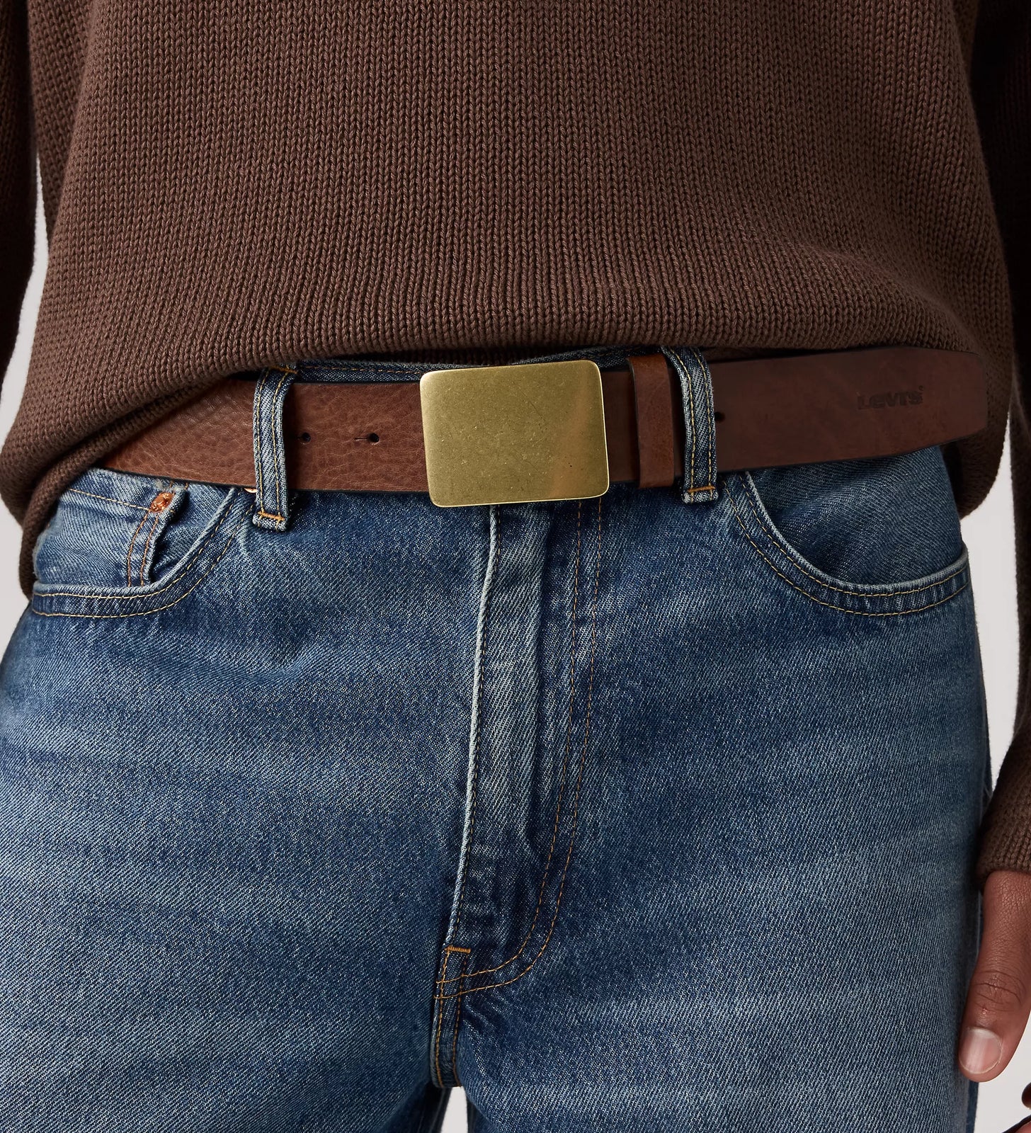 levi's® ryder plaque buckle 徽章扣皮帶 | 男裝   007YX000190- Multicolor – Levi's 香港