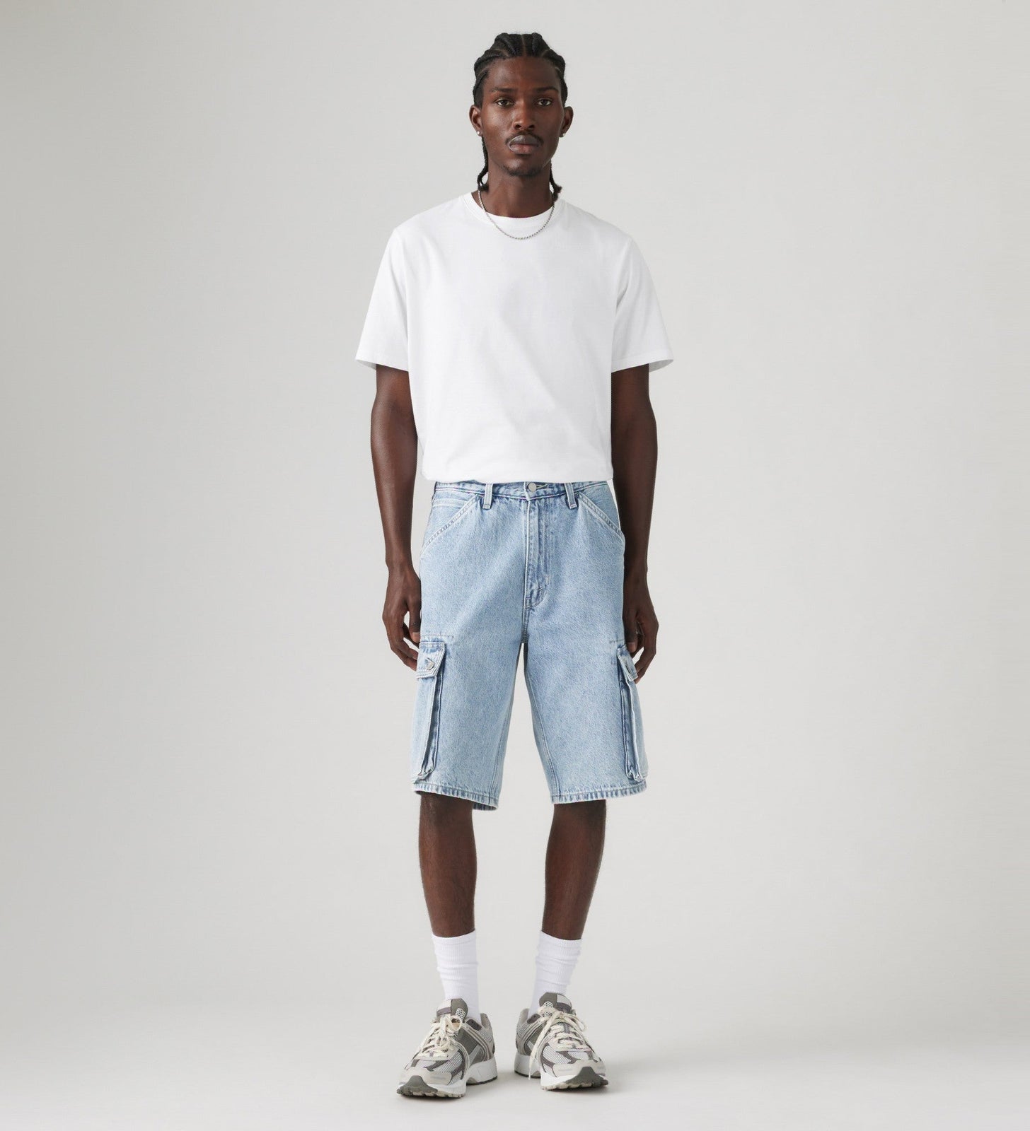 levi's® men's 478 baggy cargo shorts 001GU00042812 Light Wash – Levi's Hong Kong