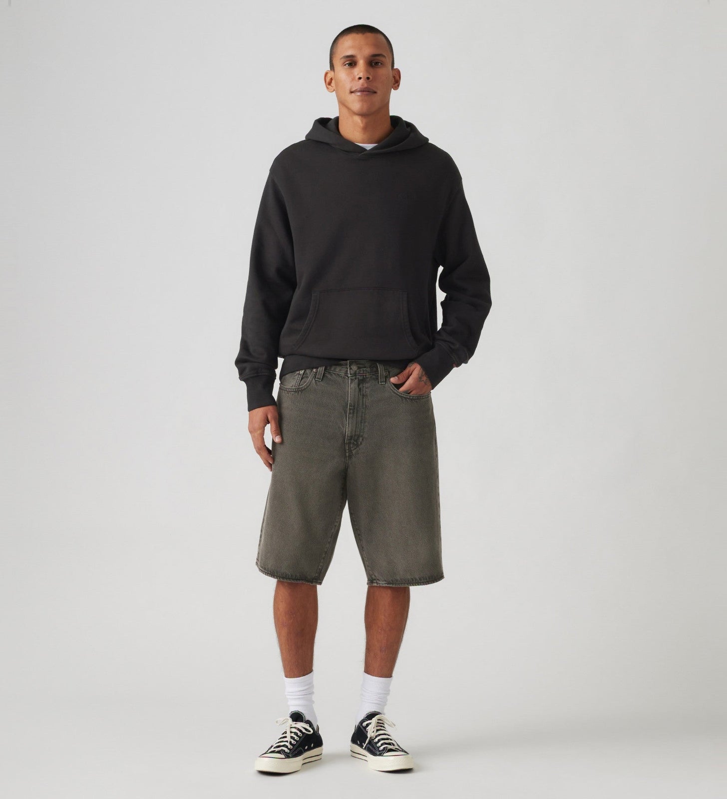 levi's® 478 baggy 寬鬆短褲 |男裝 001JM00002912 Black – Levi's 香港