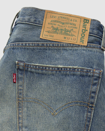 levi's® x barbour men's 568™ loose jeans 003GN000028- Dark Indigo  – Levi's Hong Kong