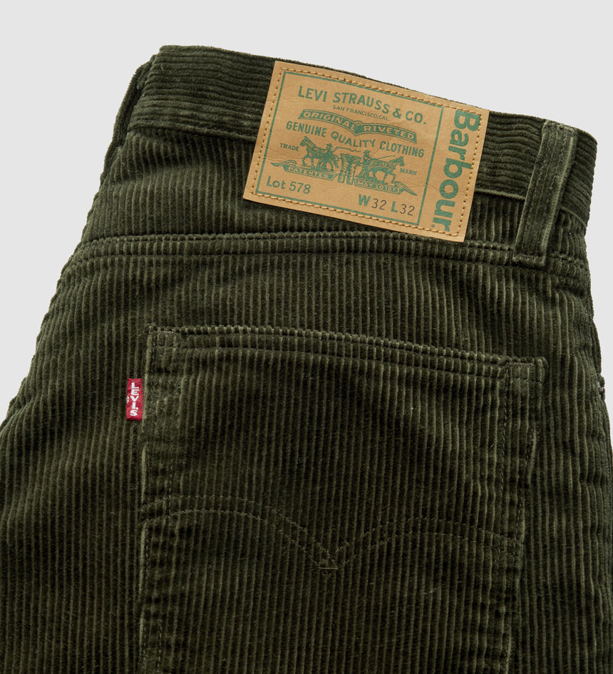 levi's® x barbour 578™ baggy corduroy trousers 003ME000030- Rosin – Levi's Hong Kong