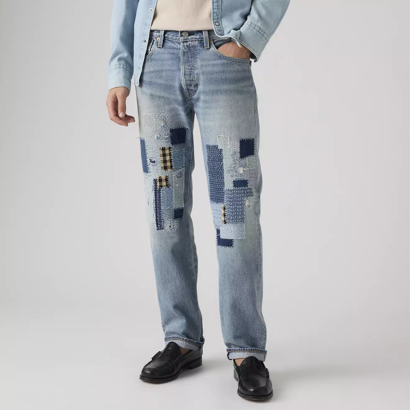 levi's® 501® original 原版直筒牛仔褲 | 男裝   0050137902832 Medium Indigo – Levi's 香港